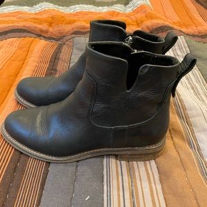 Franco Sarto black leather booties